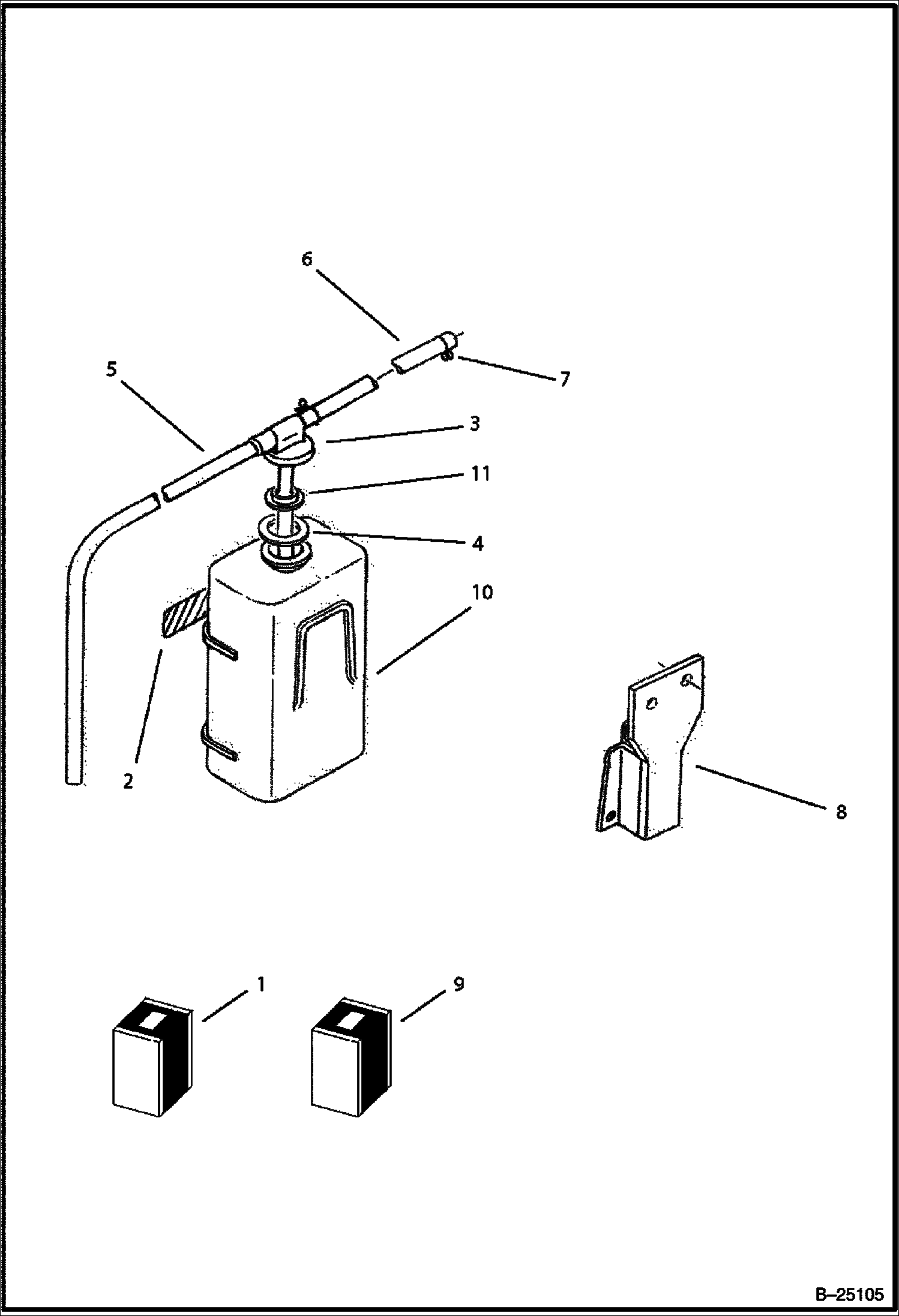 ЗАПАСНОЙ БАК (TIER II) (СЕРИЙНЫЙ НОМЕР 5732 11001 И ВЫШЕ)