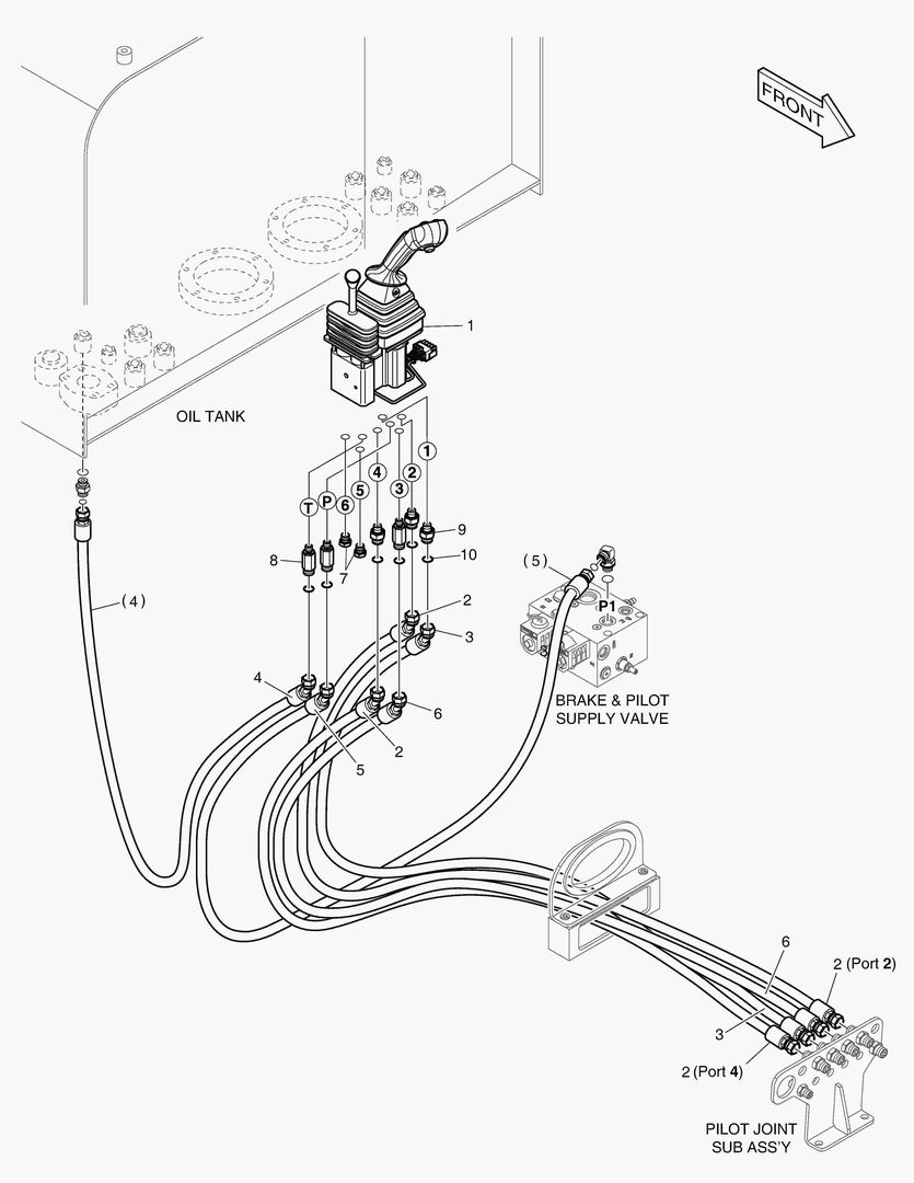 ТРУБОПРОВОД СЕРВОУПРАВЛЕНИЯ - 2 КАТУШКИ