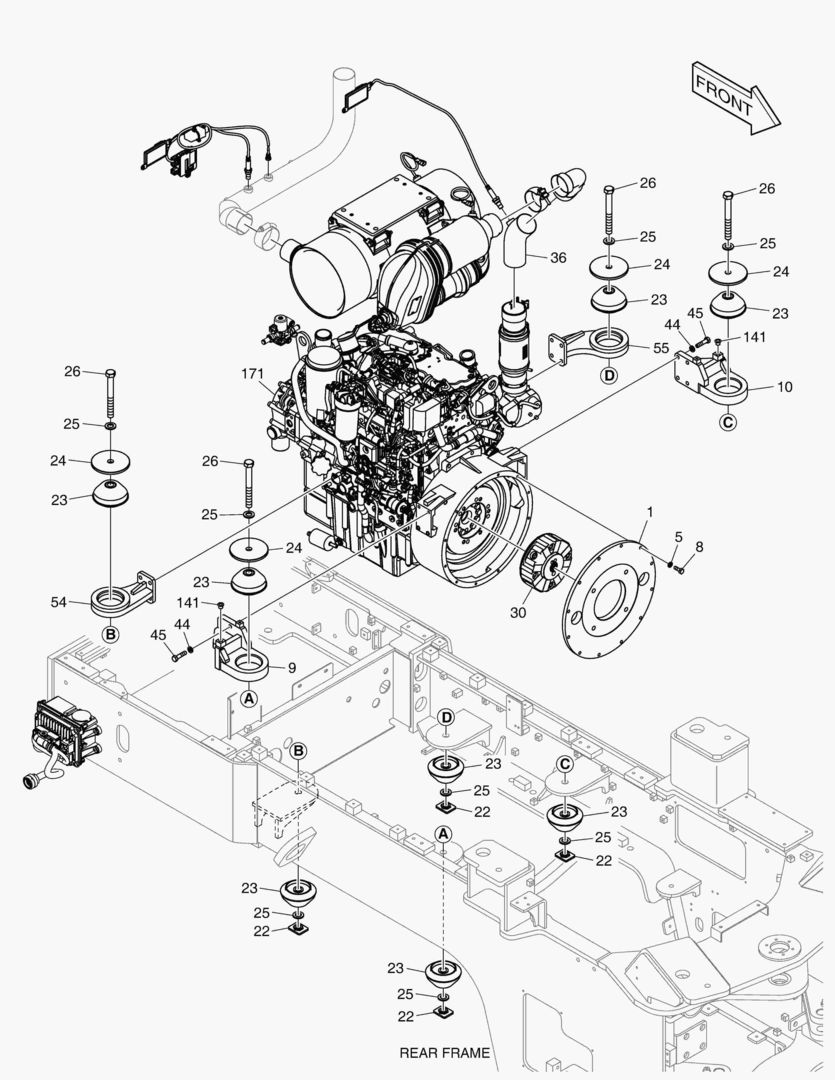 1130 ENGINE MOUNTING(3)