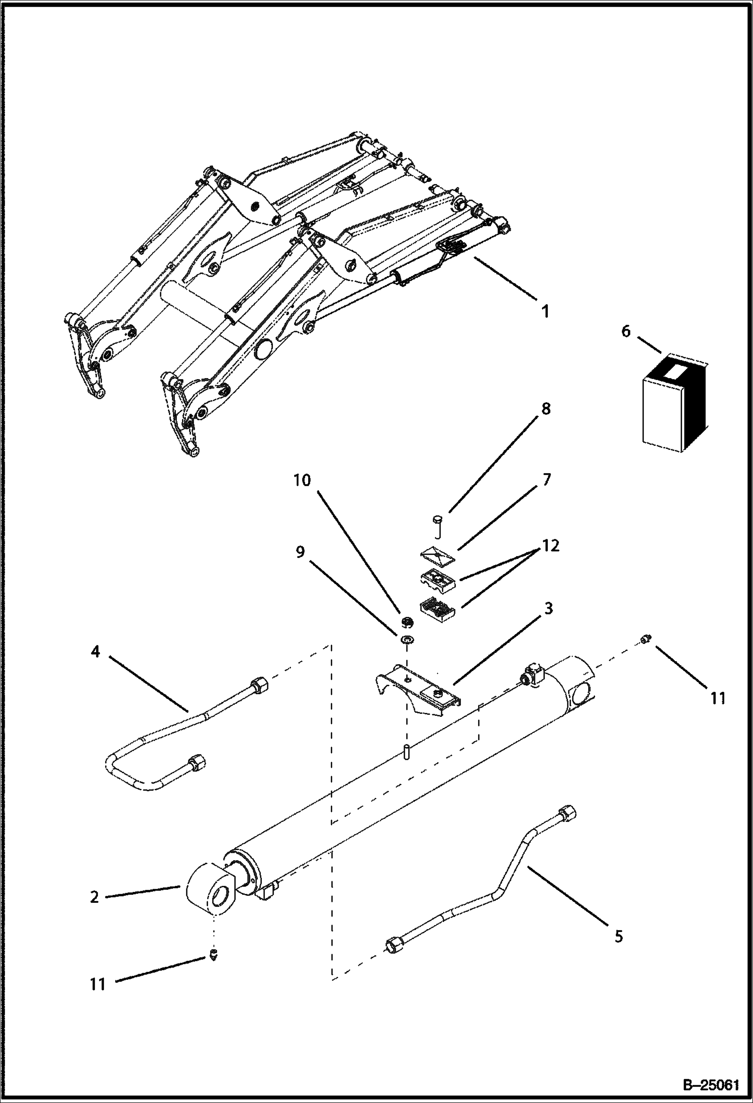 ГИДРОЦИЛИНДР ПОДЪЕМА ЛЕВЫЙ
