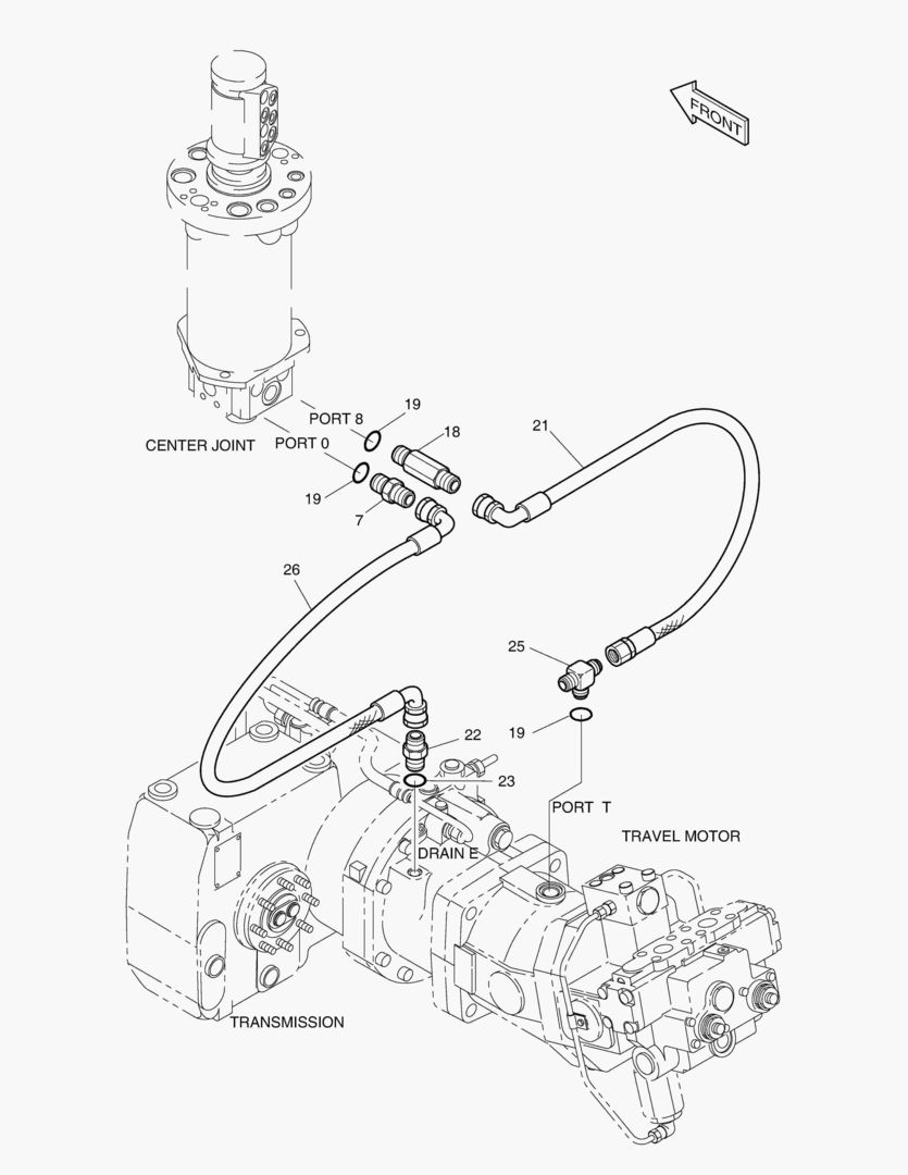 Спецтехника 2230 PROPELLING PIPING(3)-DRAIN [1001~1041]