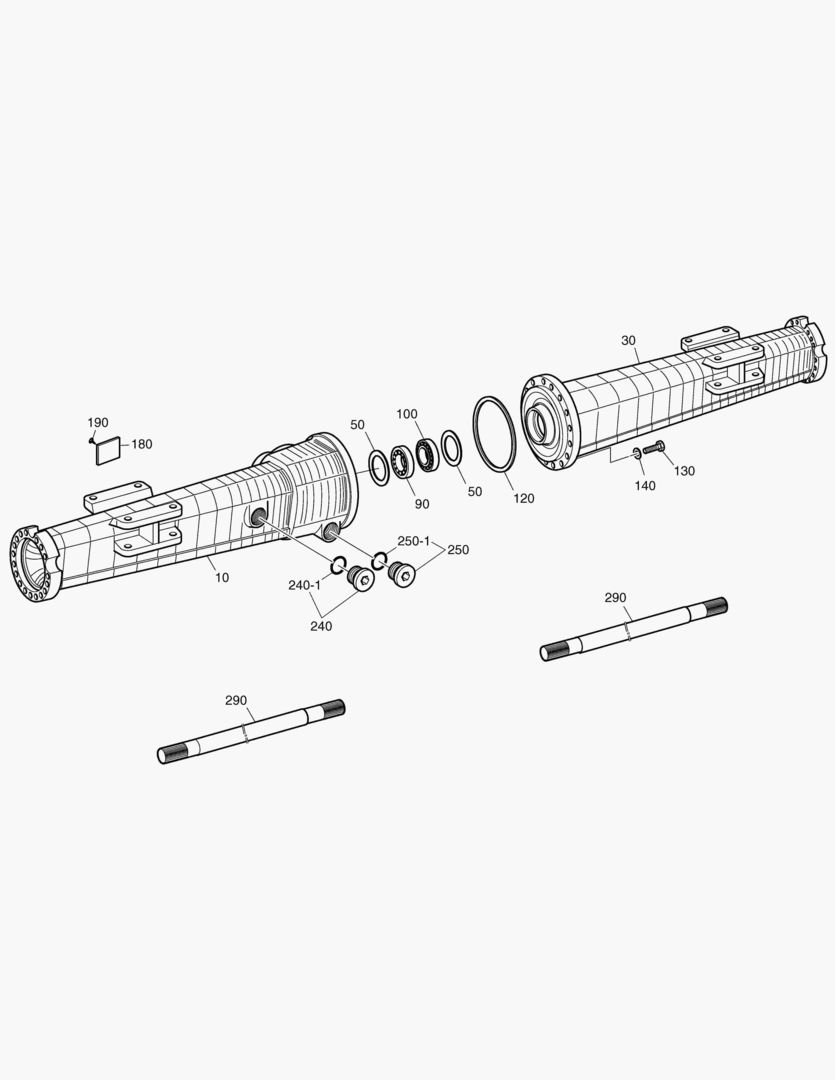 Спецтехника 4760 AXLE CASING-REAR AXLE [1147~]
