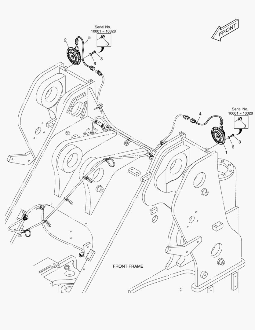 6010 ELECTRIC PARTS - FRONT(EUROPE)