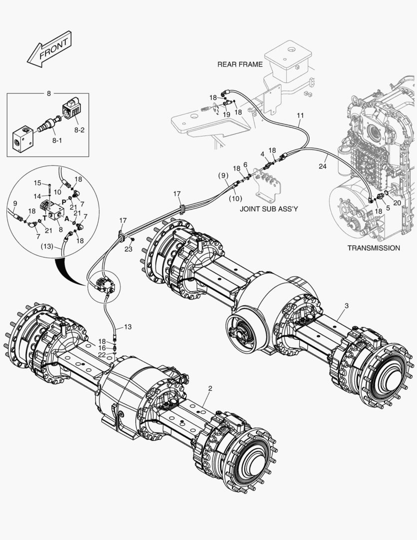 5560 AXLE ASSY - HEAVY DUTY