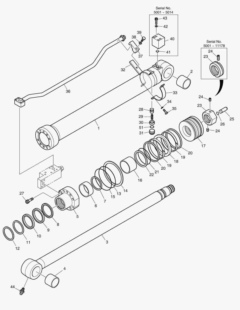 Спецтехника 4440 ARM CYLINDER - ARM 2.1m(LOCK VALVE) [5001~11217] - главное фото