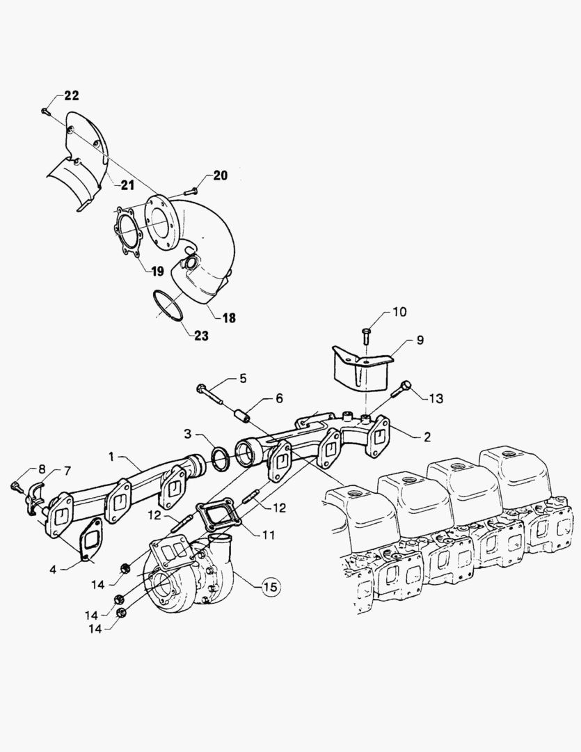 Спецтехника G010-7 EXHAUST MANIFOLD
