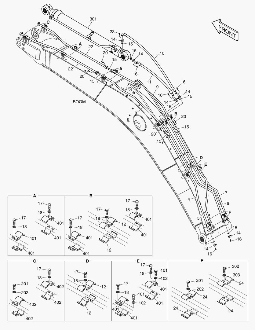 ГИДРОСИСТЕМА СТРЕЛЫ - 6.2 м
