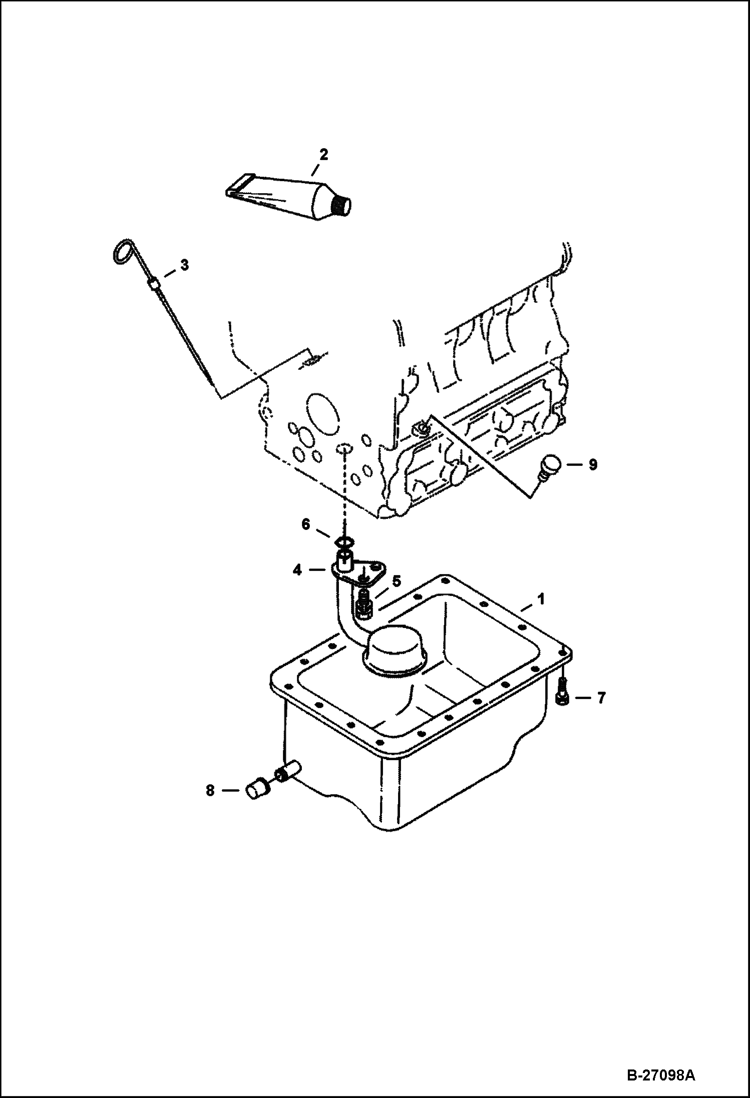 Схема ПОДДОН КАРТЕРА (KUBOTA D722-E2B-BC-1)
