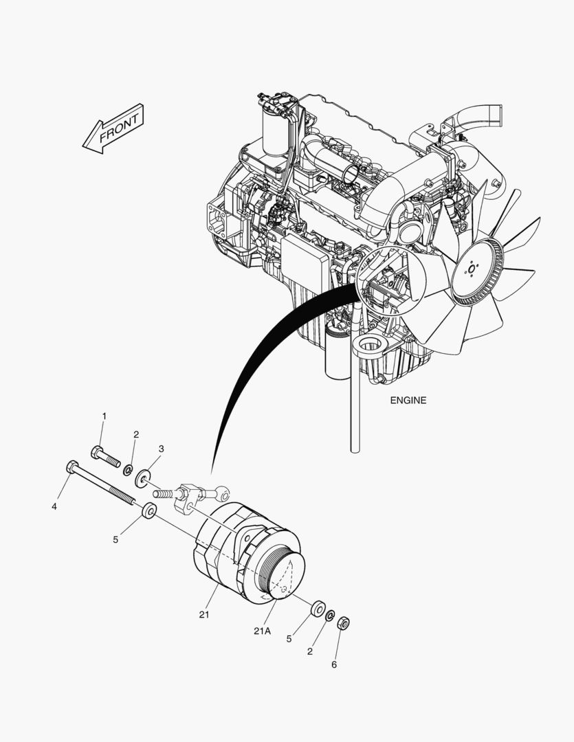 ГЕНЕРАТОР ПЕРЕМЕННОГО ТОКА - 80A