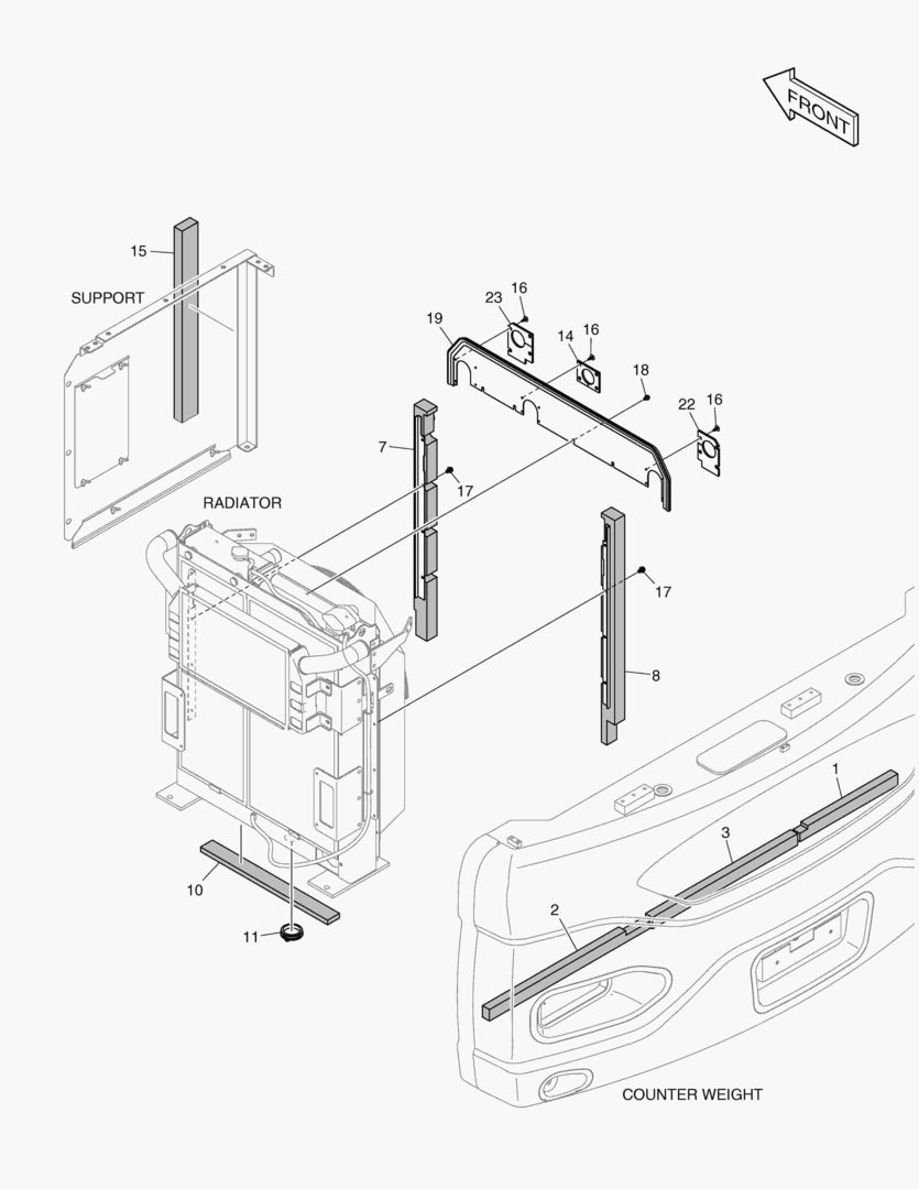 Схема АКУСТИЧЕСКАЯ НОПЛАСТОВАЯ ИЗОЛЯЦИЯ