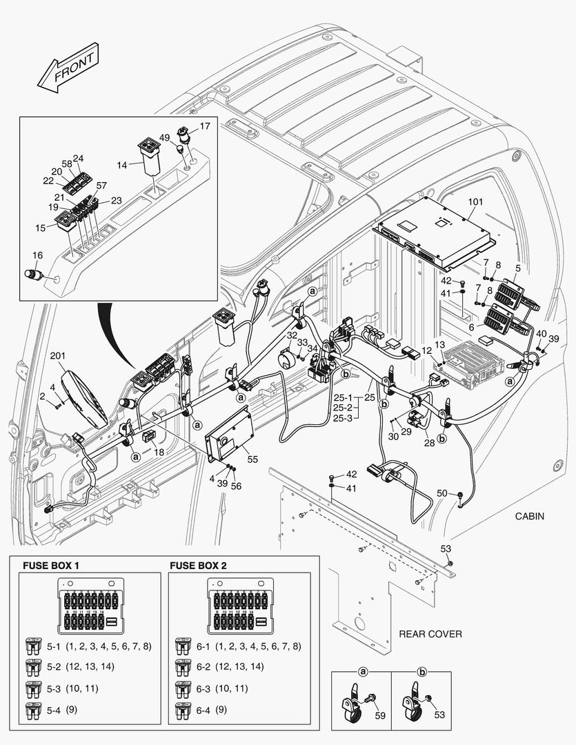 ЭЛЕКТРИЧЕСКИЕ ЗАПЧАСТИ - КАБИНА
