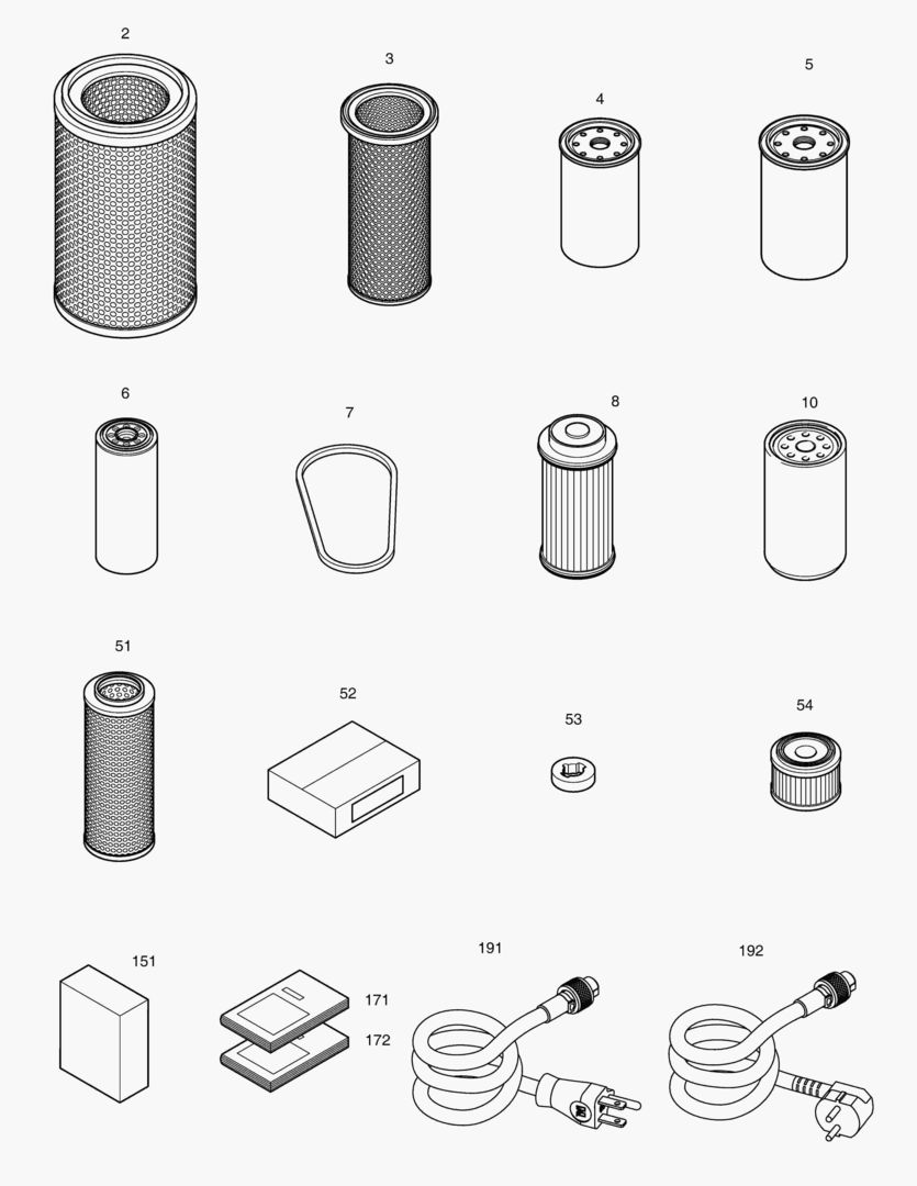 Схема 4110 SPARE PARTS