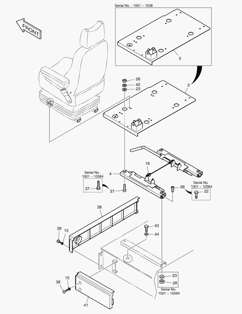 1410 SEAT & ELECTRIC BOX COVER