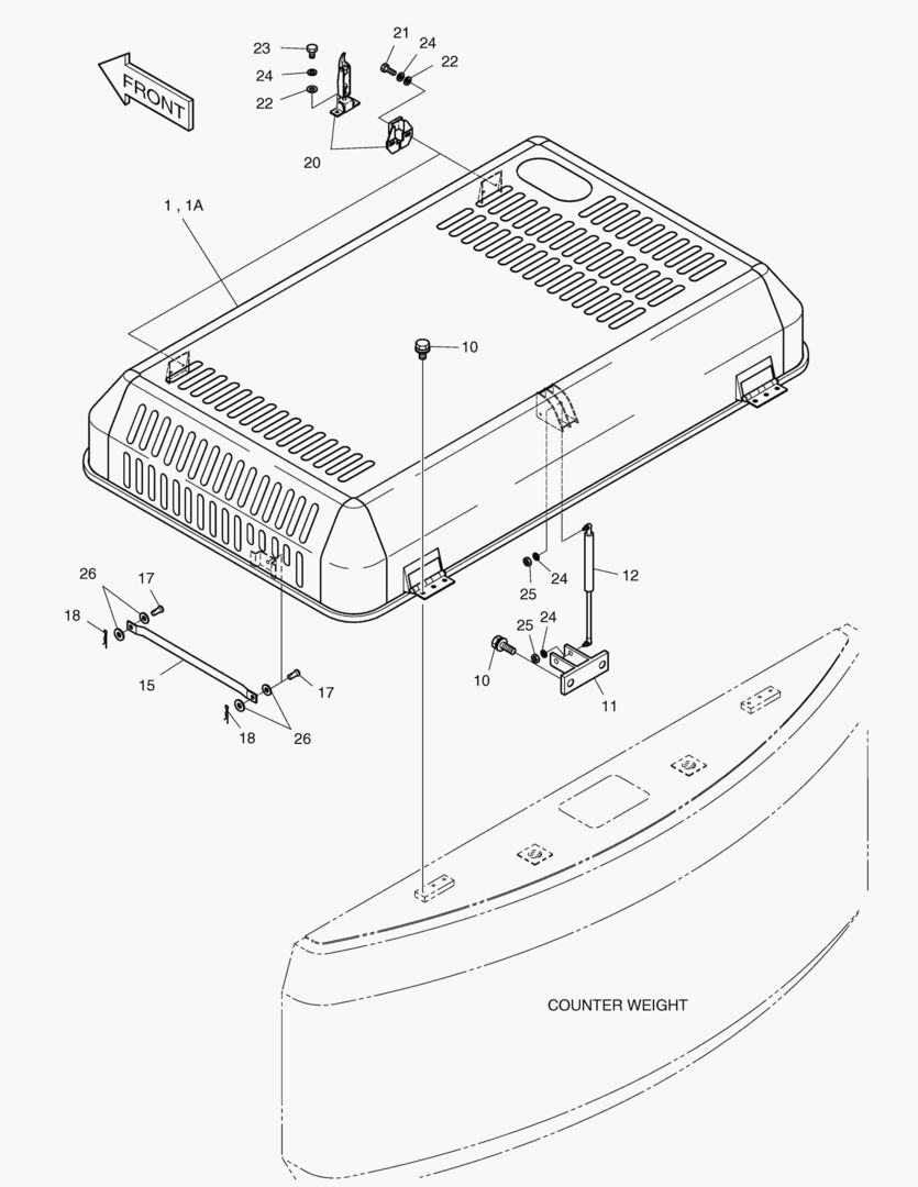 КРЫШКА ДВИГАТЕЛЯ