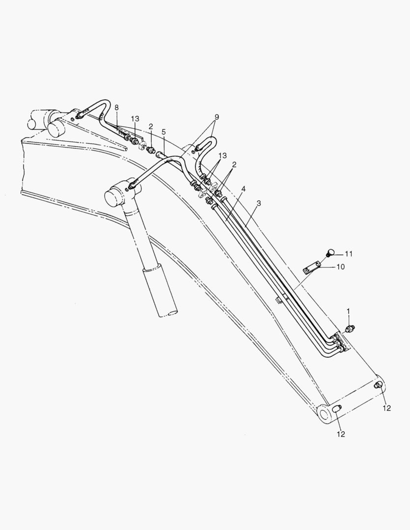 ТРУБОПРОВОД СМАЗКИ-СТРЕЛА 4.15 м