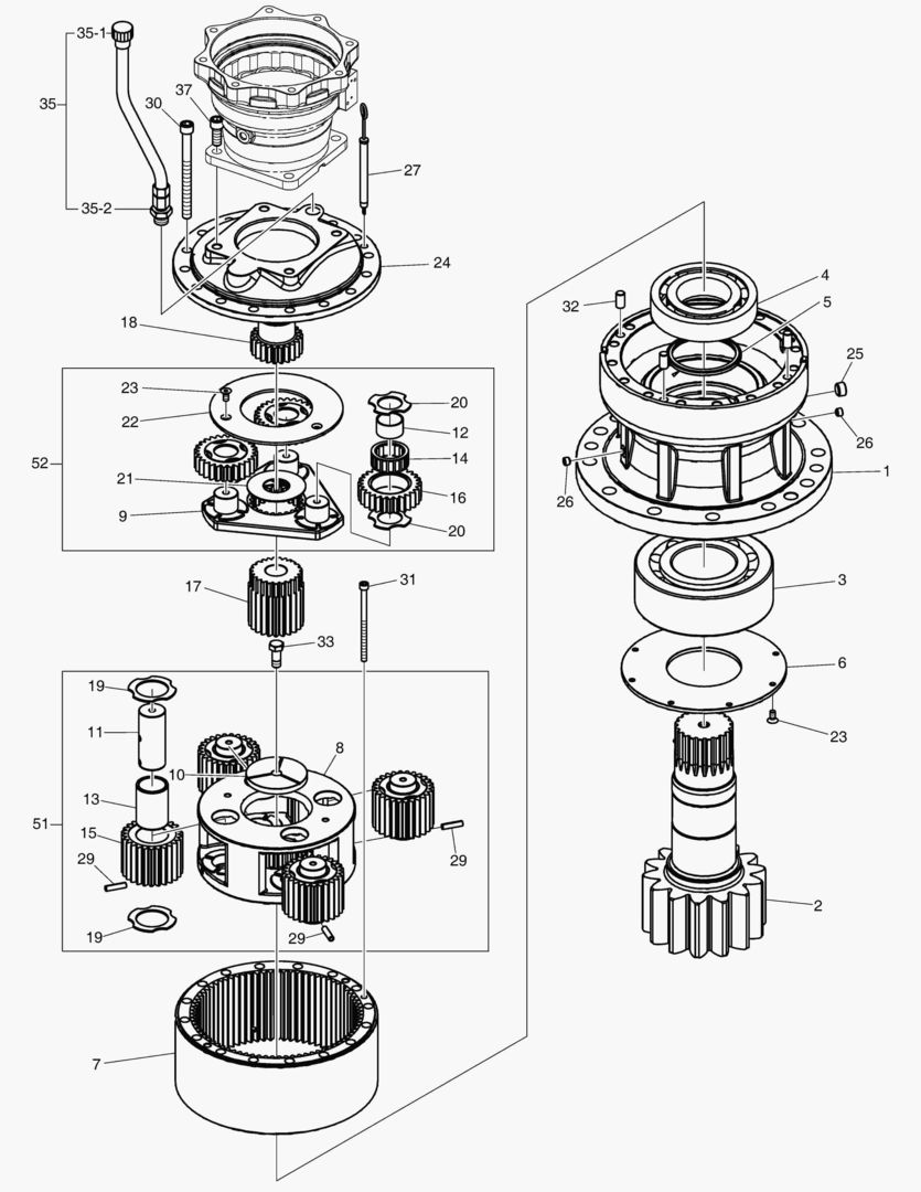 ПОВОРОТНАЯ ПОНИЖАЮЩАЯ ПЕРЕДАЧА