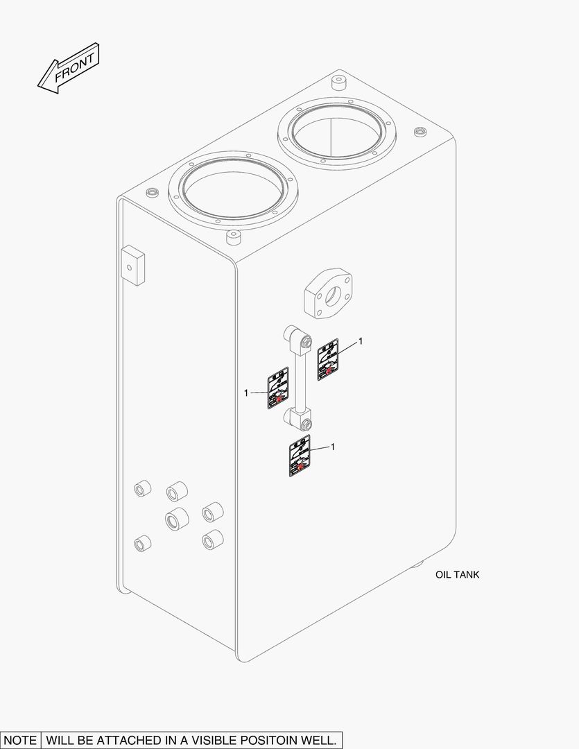 5410 DECAL - OIL CHECK (HIGH TEMPERATURE)