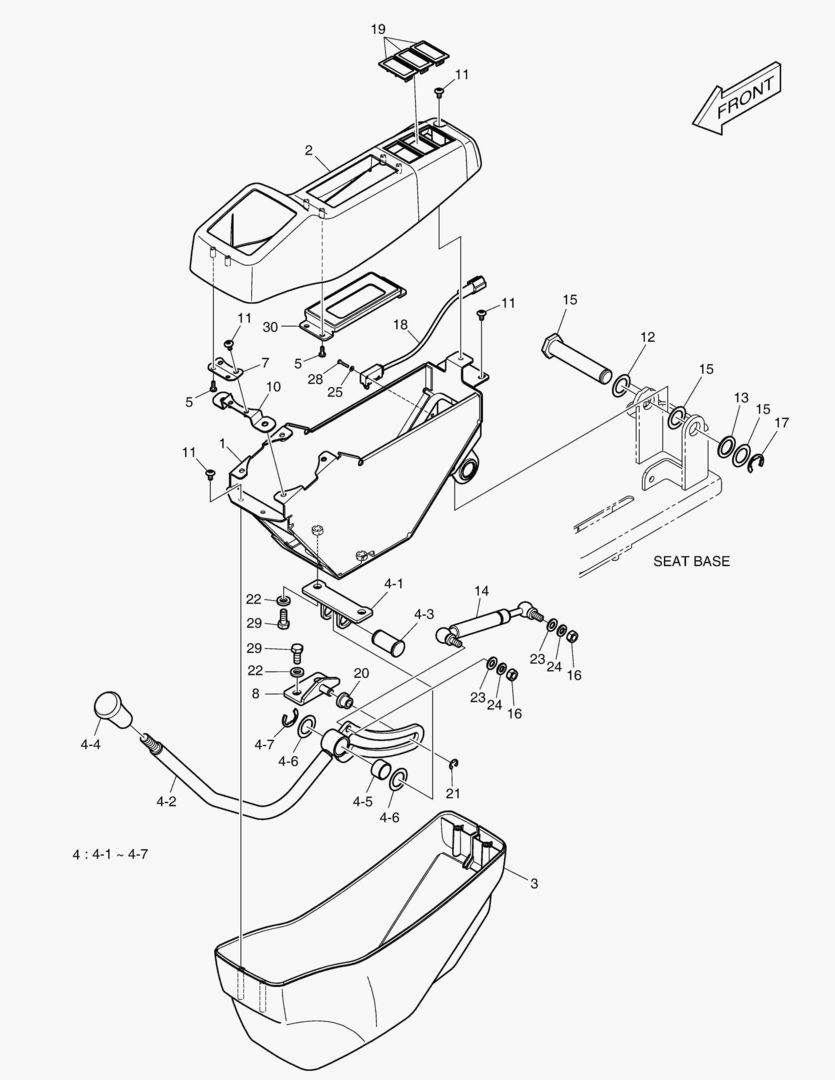 1561 CONTROL STAND - L.H [7075~]