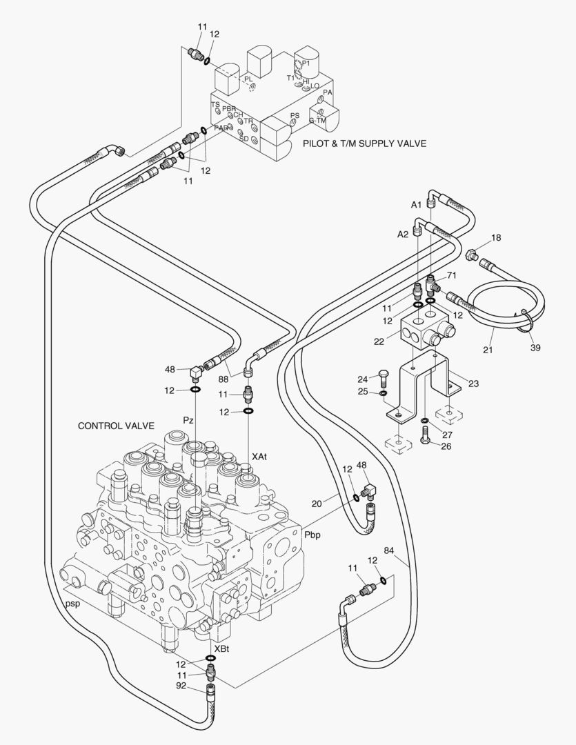 ТРУБОПРОВОД СЕРВОУПРАВЛЕНИЯ(12)