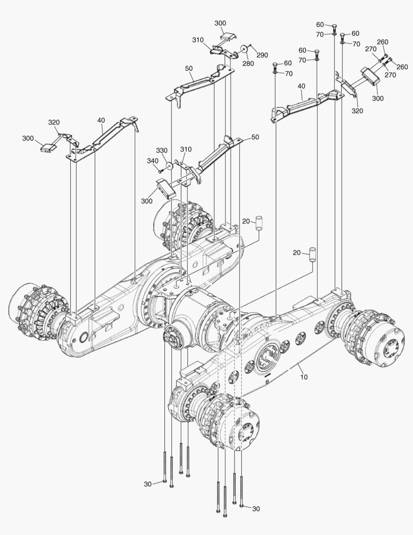 G090-34 REAR AXLE ASS`Y [730068~]