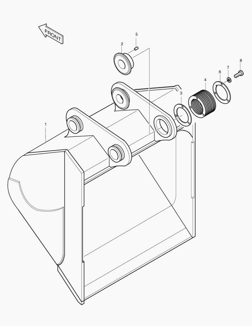 5181 BUCKET-1.9MВі-WITHOUT TOOTH