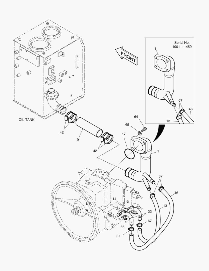 ТУБОПРОВОД МАСЛЯНОГО РАДИАТОРА(2)