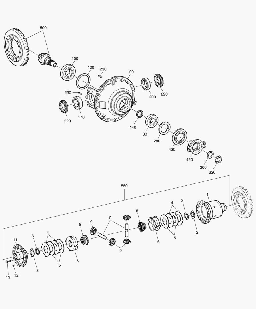 Спецтехника 3310 DIFFERENTIAL CARRIER - FRONT AXLE [5001~10216] - главное фото