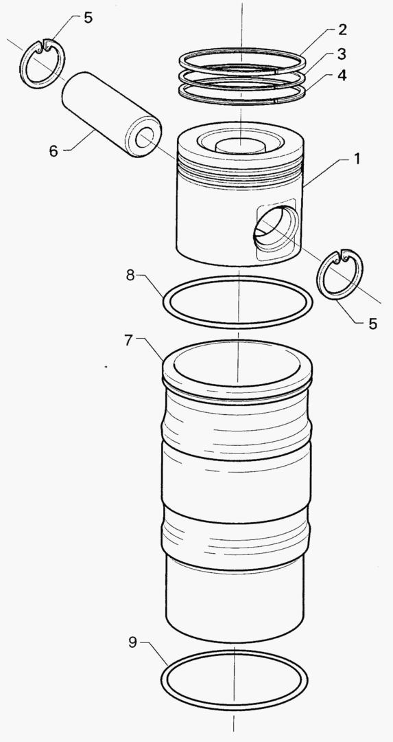 G010-30 REPAIR KIT PISTON AND CYL.LINER