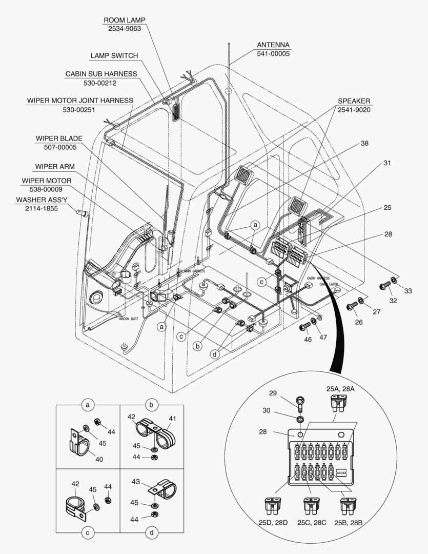 ЭЛЕКТРИЧЕСКИЕ ЗАПЧАСТИ(4)-КАБИНА