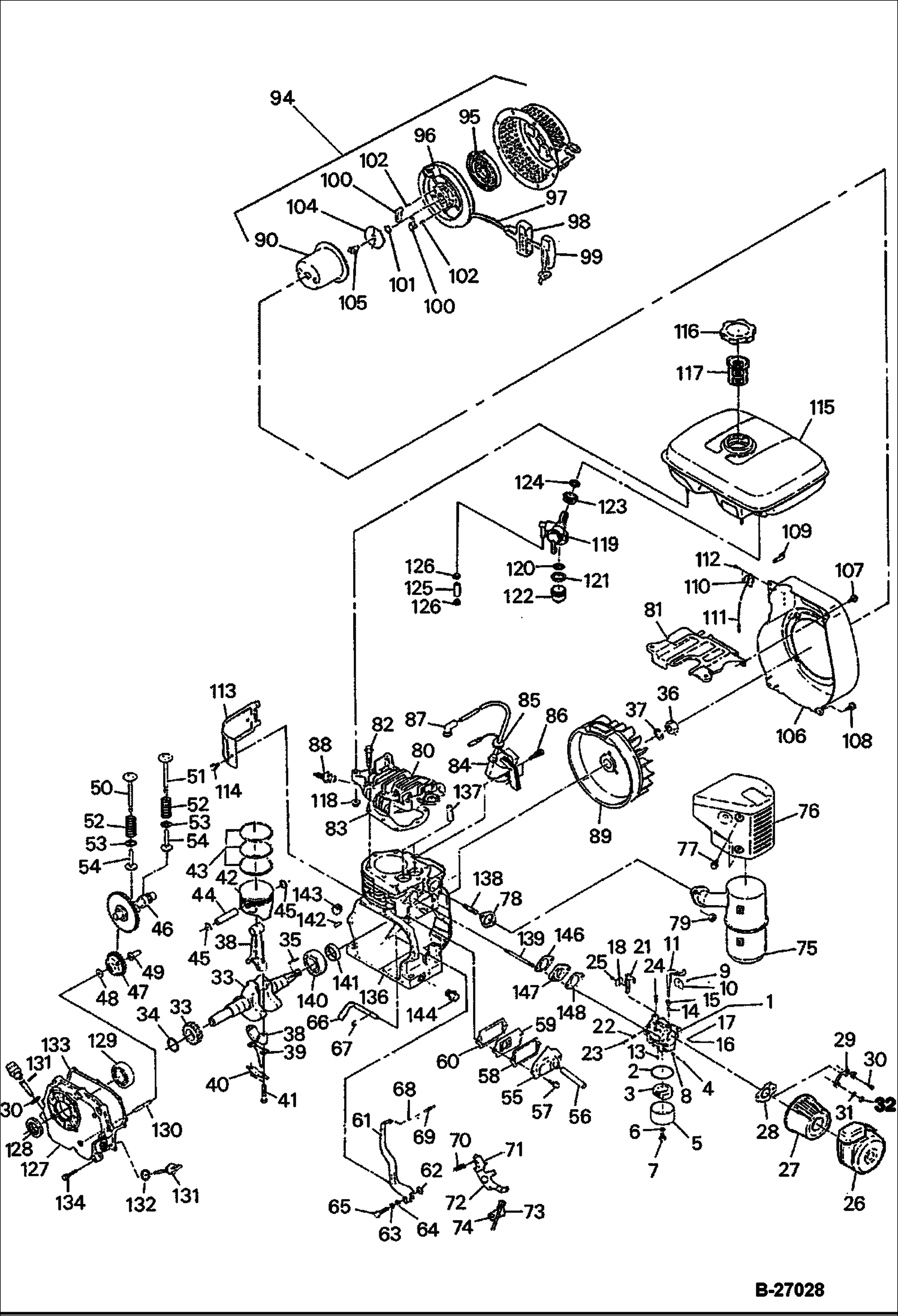 ROBIN ДВИГАТЕЛЬ (СЕРИЙНЫЙ НОМЕР LB6011 И ВЫШЕ)