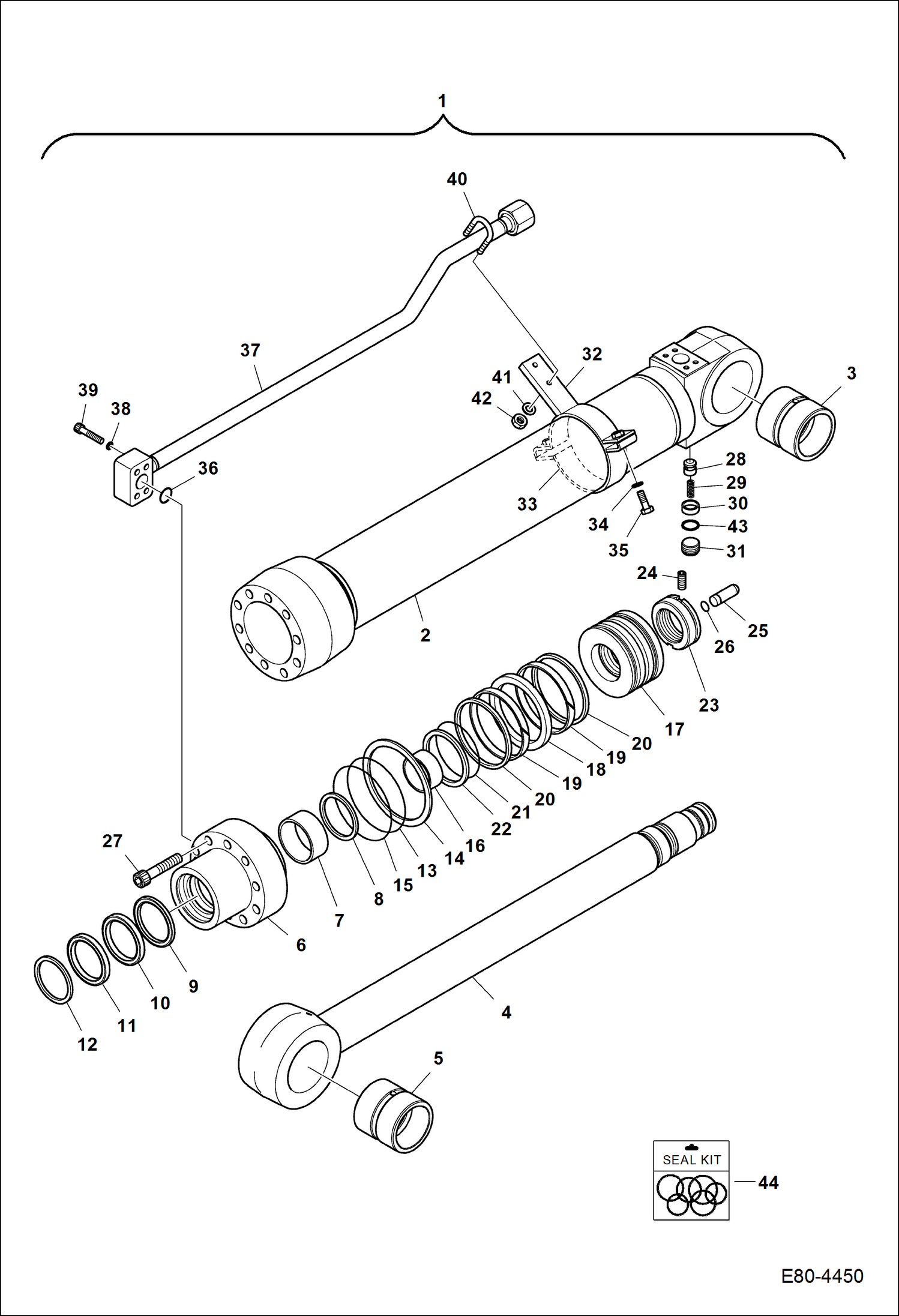 ЦИЛИНДР РУКОЯТИ (БЕЗ ГИДРОЗАМКА)