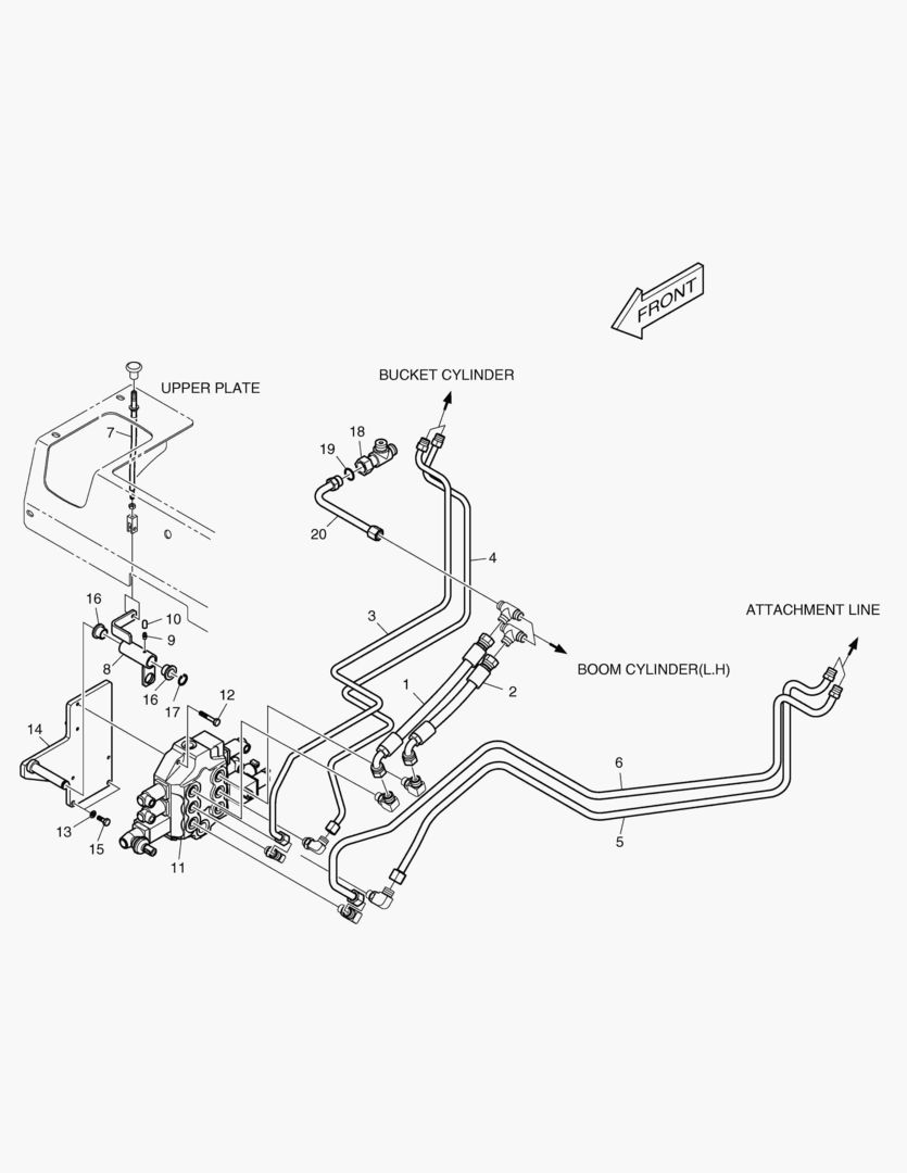 Спецтехника 6470 BOOM & BUCKET & ATTACH PIPING-JOYSTICK от Globus Machinery