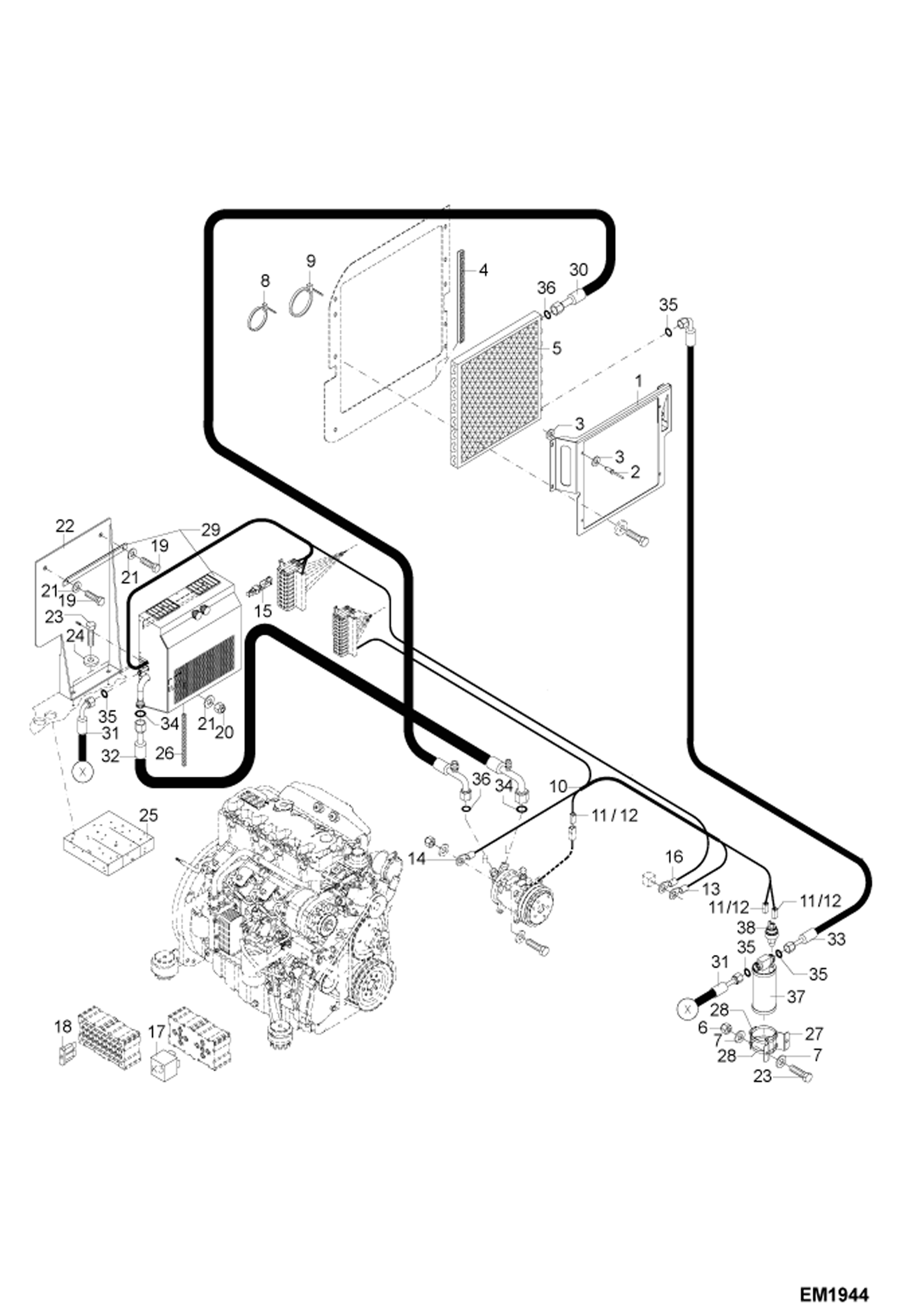 КОНДИЦИОНЕР 1 (СЕРИЙНЫЙ НОМЕР ADBR11169 И ВЫШЕ, ADBS11169 И ВЫШЕ)