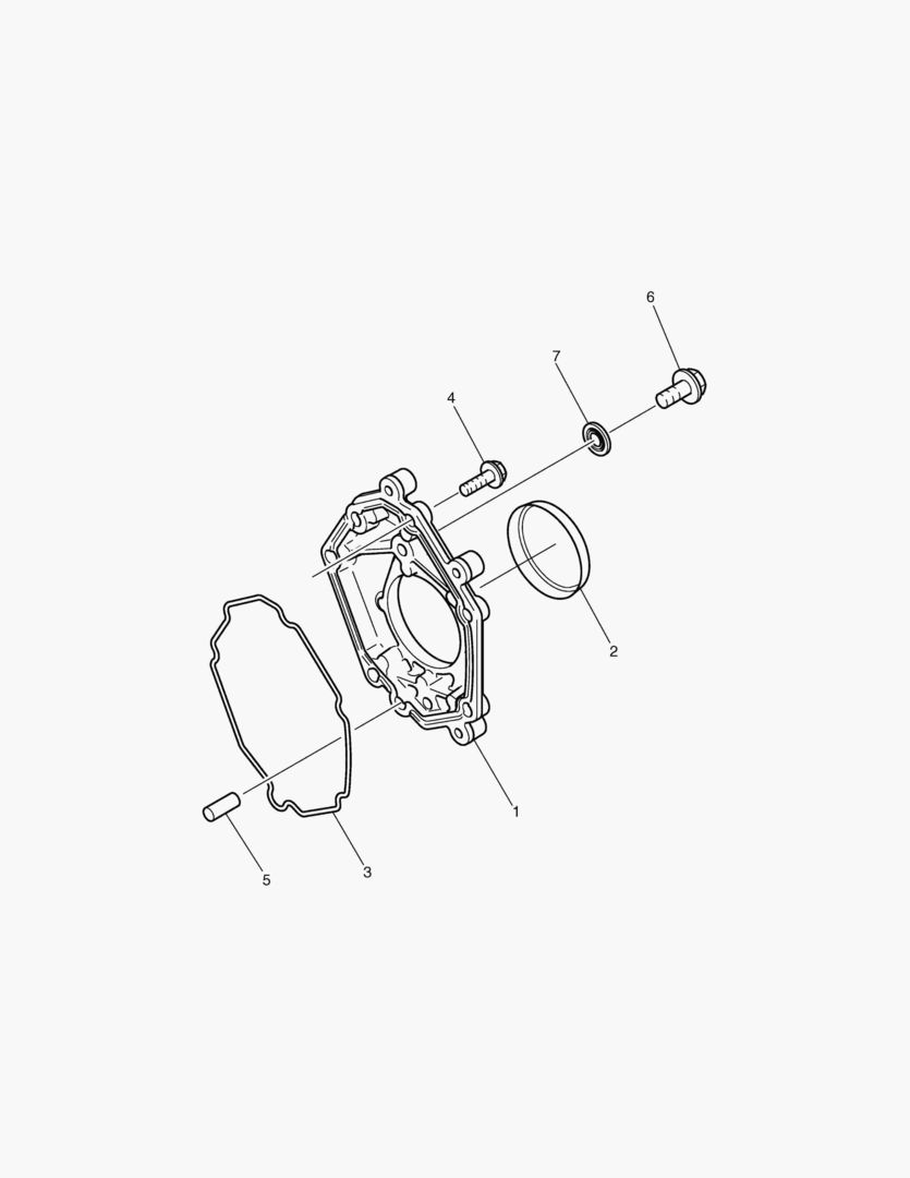 G011-100 HYDRAULIC PUMP MOUNTING WITHOUT PUMP