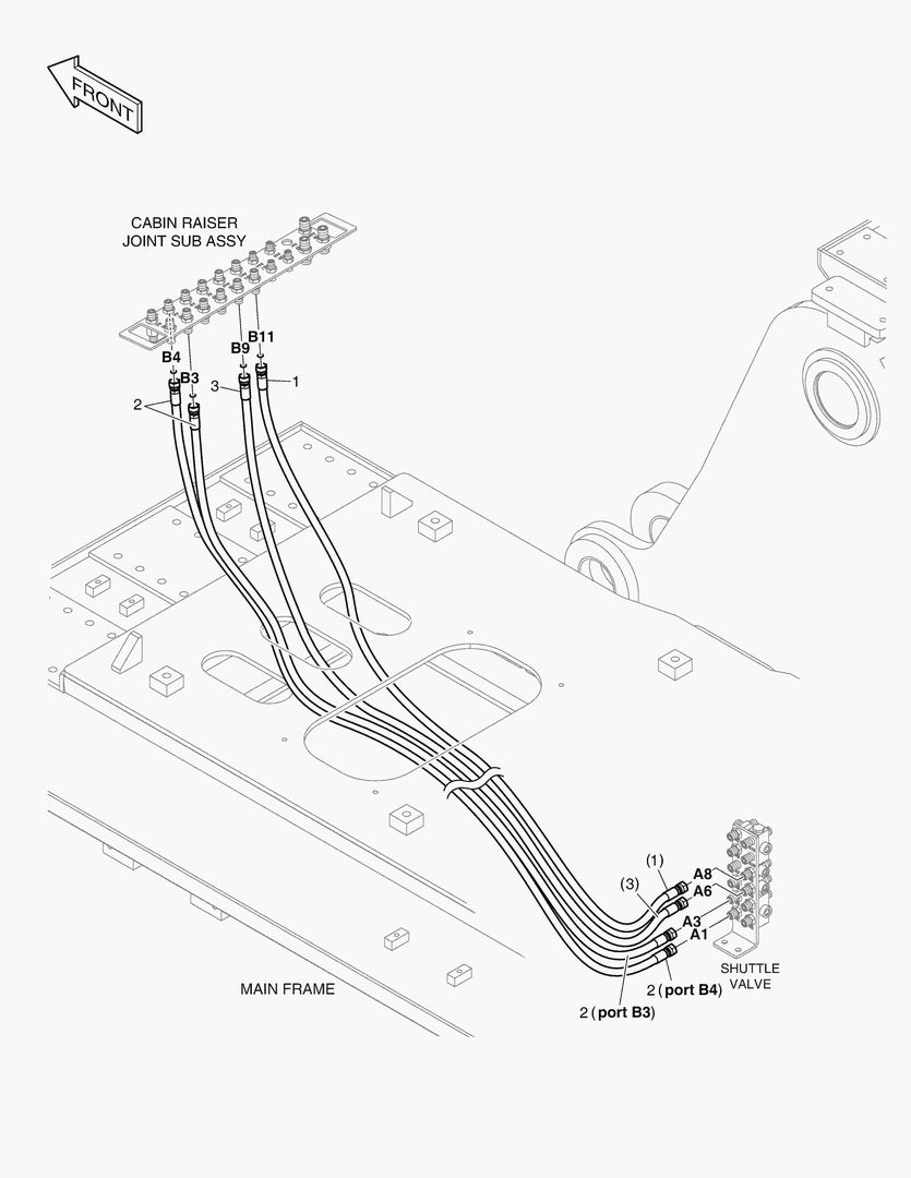 ТРУБОПРОВОД СЕРВОУПРАВЛЕНИЯ - ИЗМЕНЕНИЕ РЕЖИМА