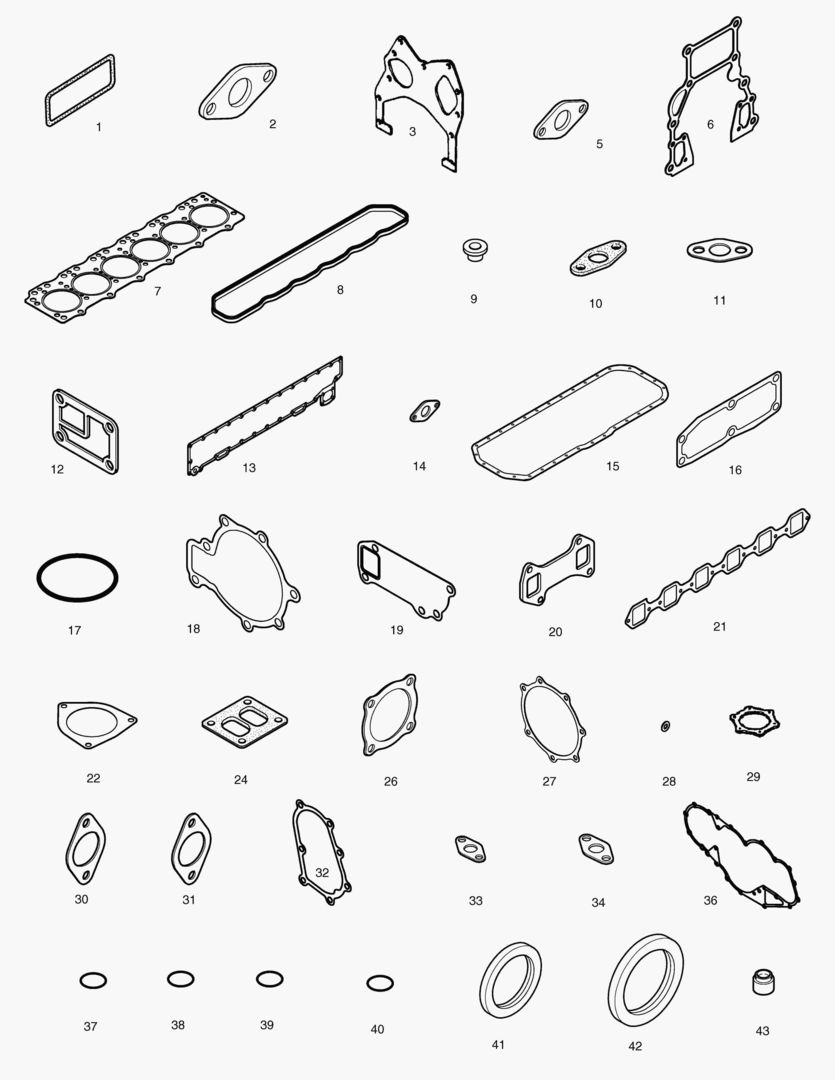 018 OVER HAUL GASKET KIT [1~1381]