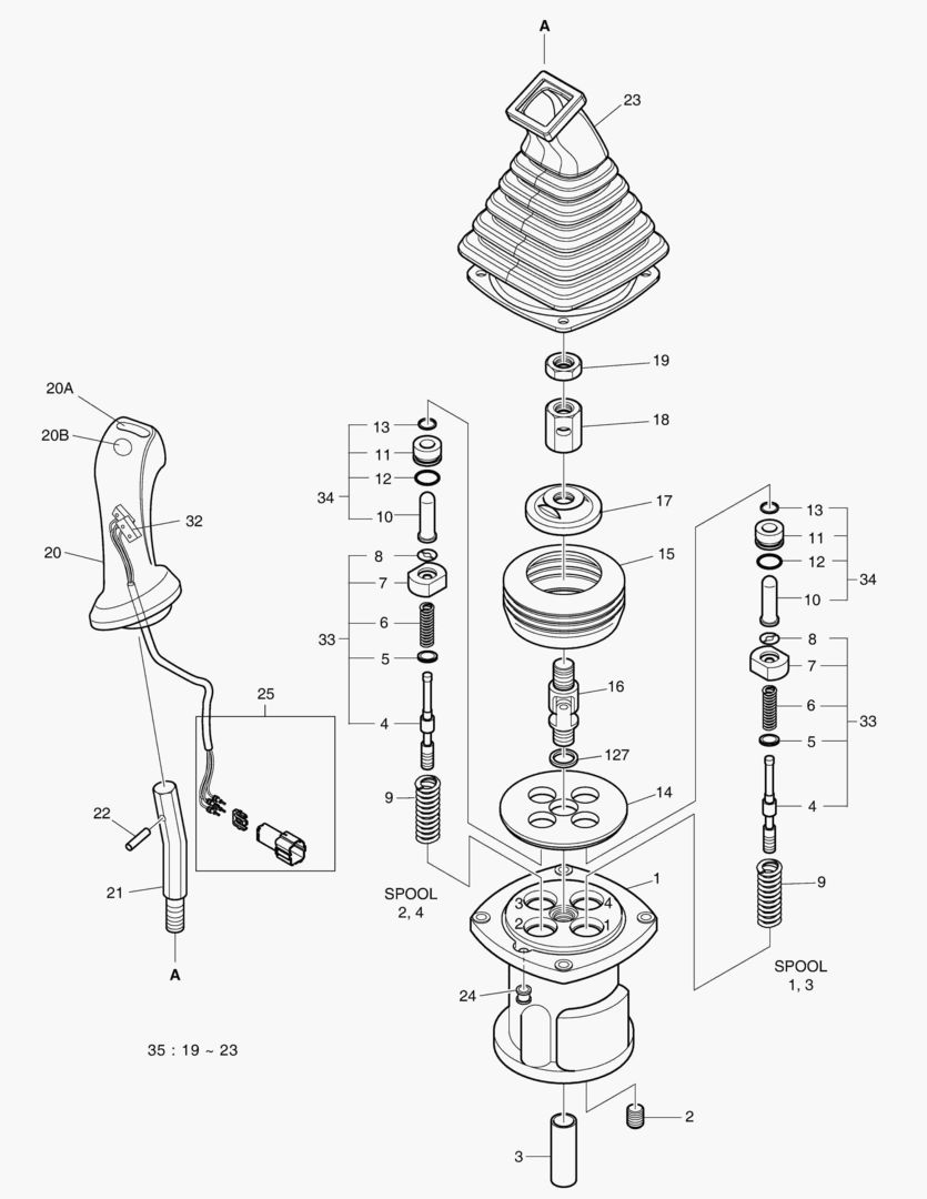 4370 JOYSTICK VALVE - ROPS