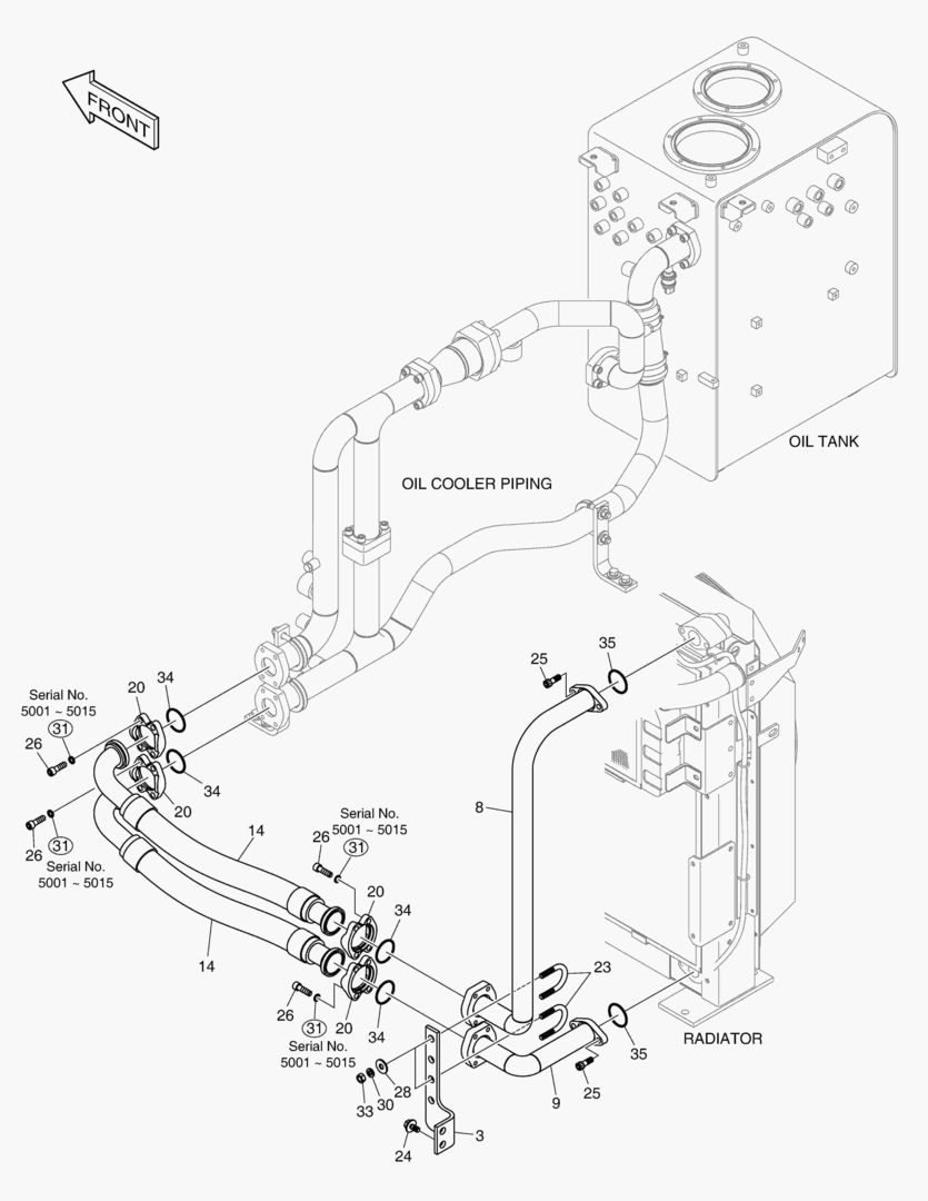 ТУБОПРОВОД МАСЛЯНОГО РАДИАТОРА(3)