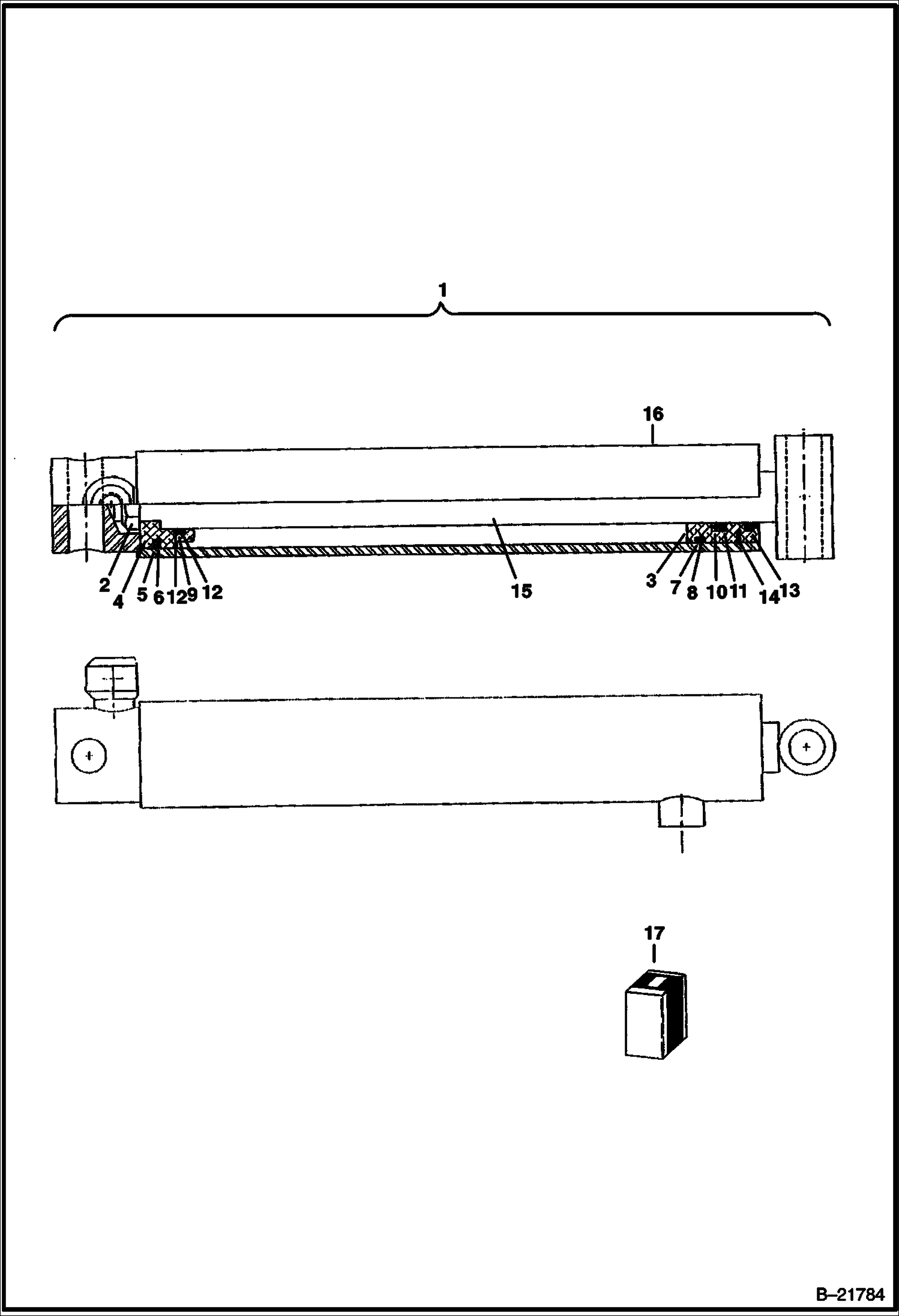 V-ОТВАЛ (ГИДРОЦИЛИНДР) (60--)