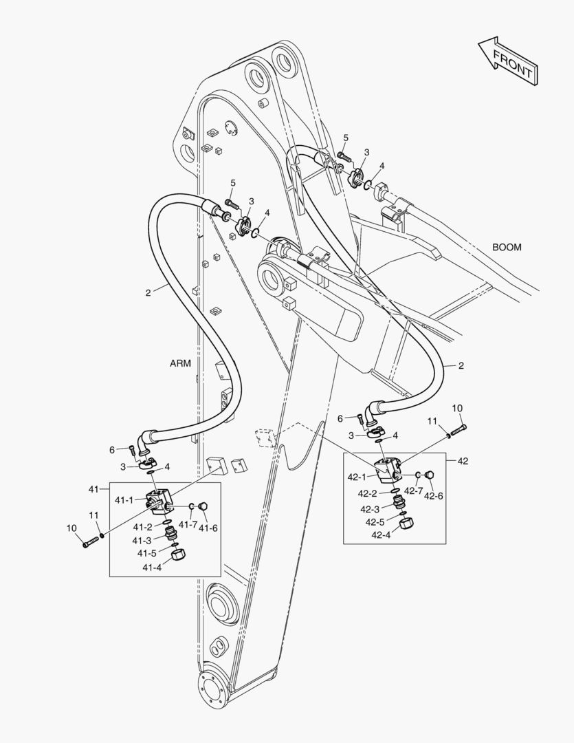 6440 ARM PIPING - ARM 2.4m (ONE & TWO WAY)