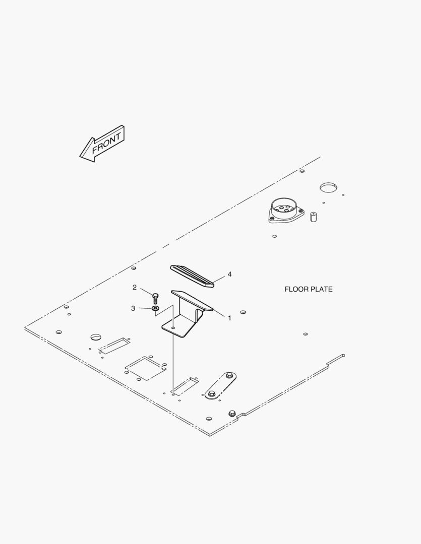 ПОДСТАВКА ДЛЯ НОГ - ЛЕВОСТОРОННИЙ