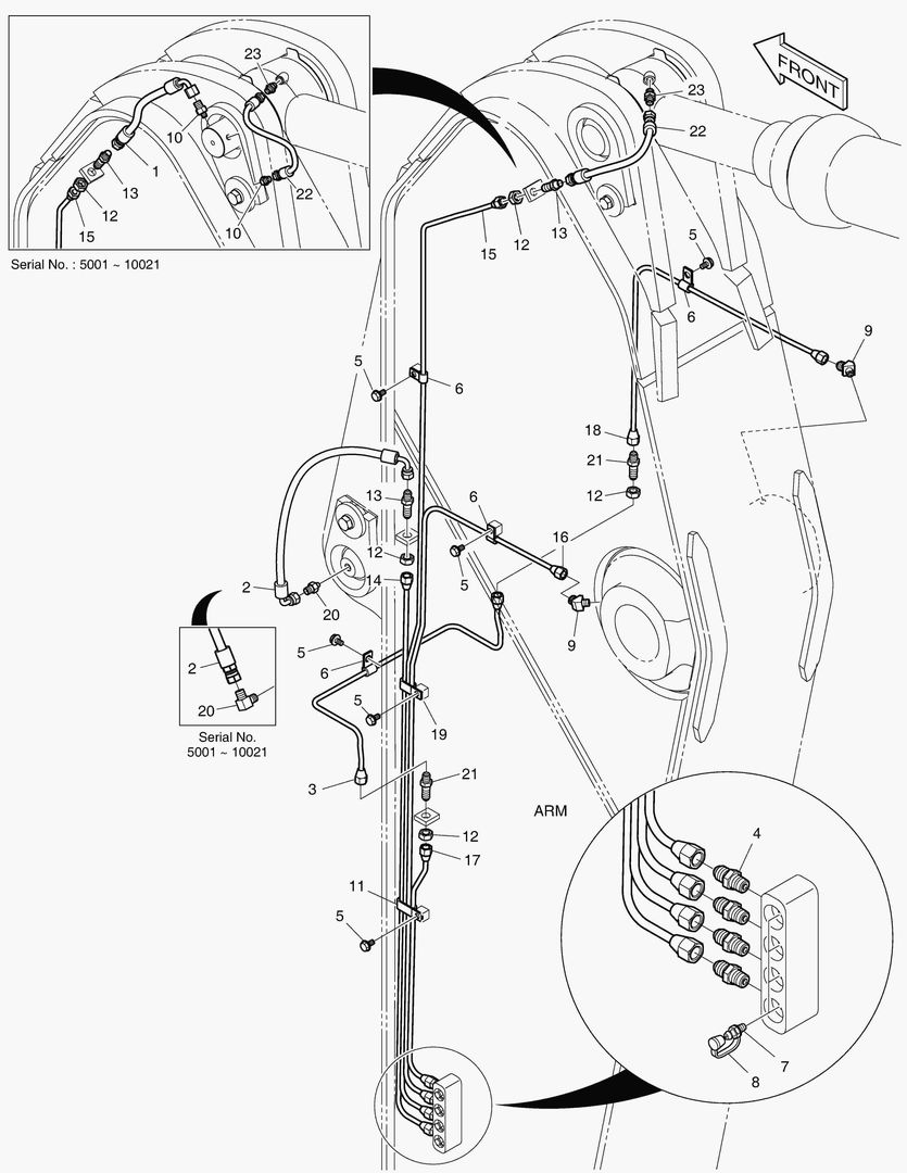 Спецтехника 6930 LUBRICATION PIPING - ARM 3.35m [5001~10084] - главное фото