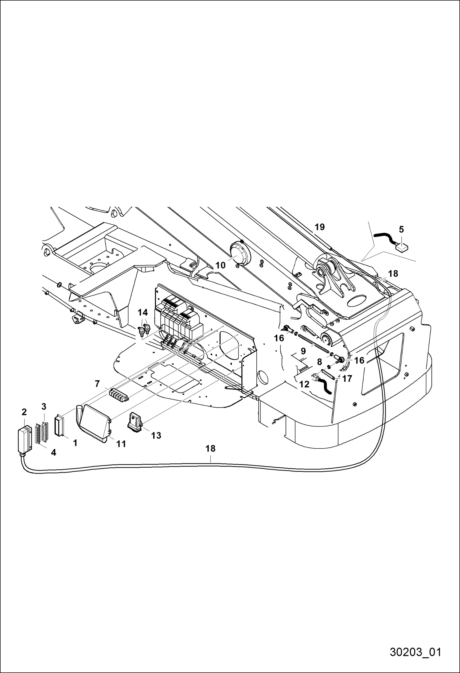 ЭЛЕКТРИЧЕСКИЕ ДЕТАЛИ ВЕРХНЕГО ШАССИ