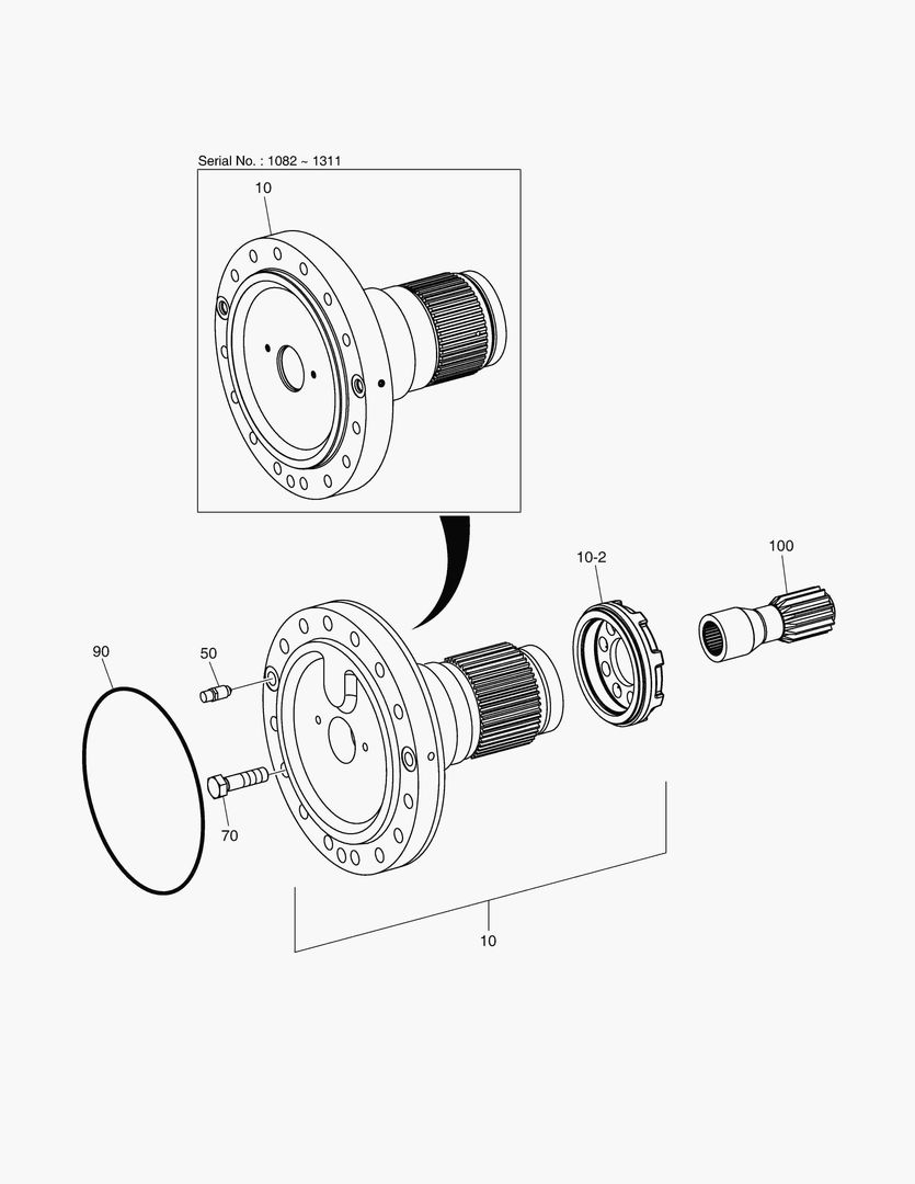 Спецтехника 4830 HUB CARRIER - REAR AXLE(WIDE) [1082~] - главное фото