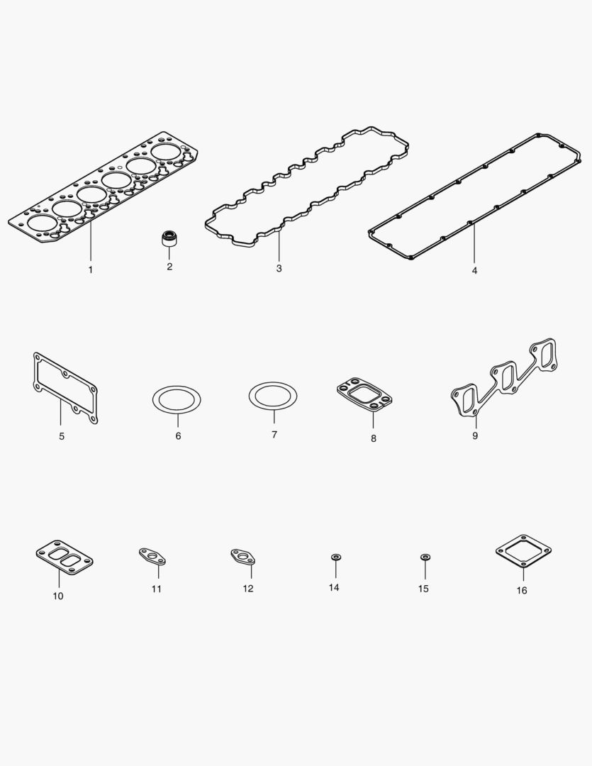 041 OVERHAUL GASKET KIT - TOP