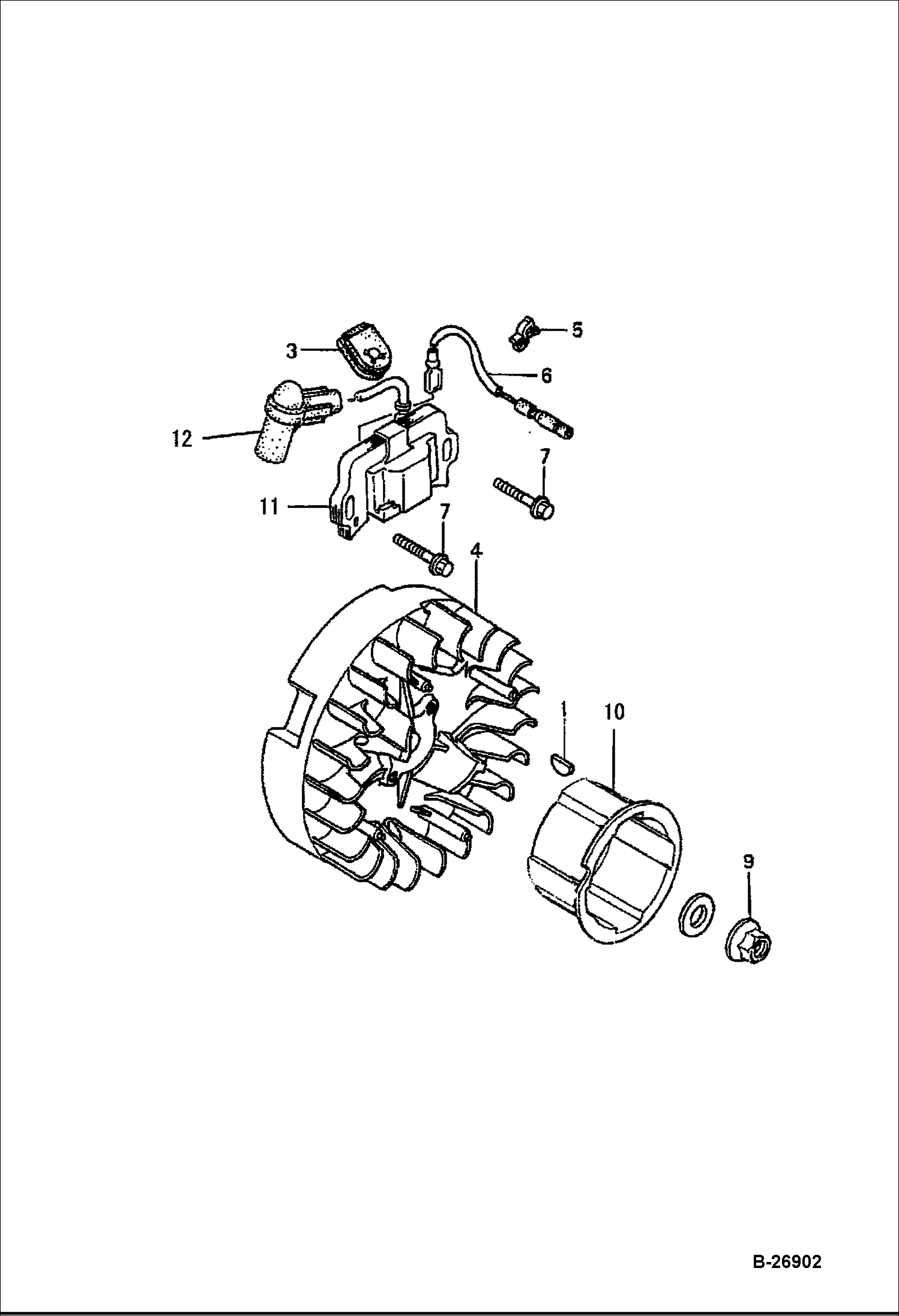 HONDA ДВИГАТЕЛЬ (МАХОВИК)