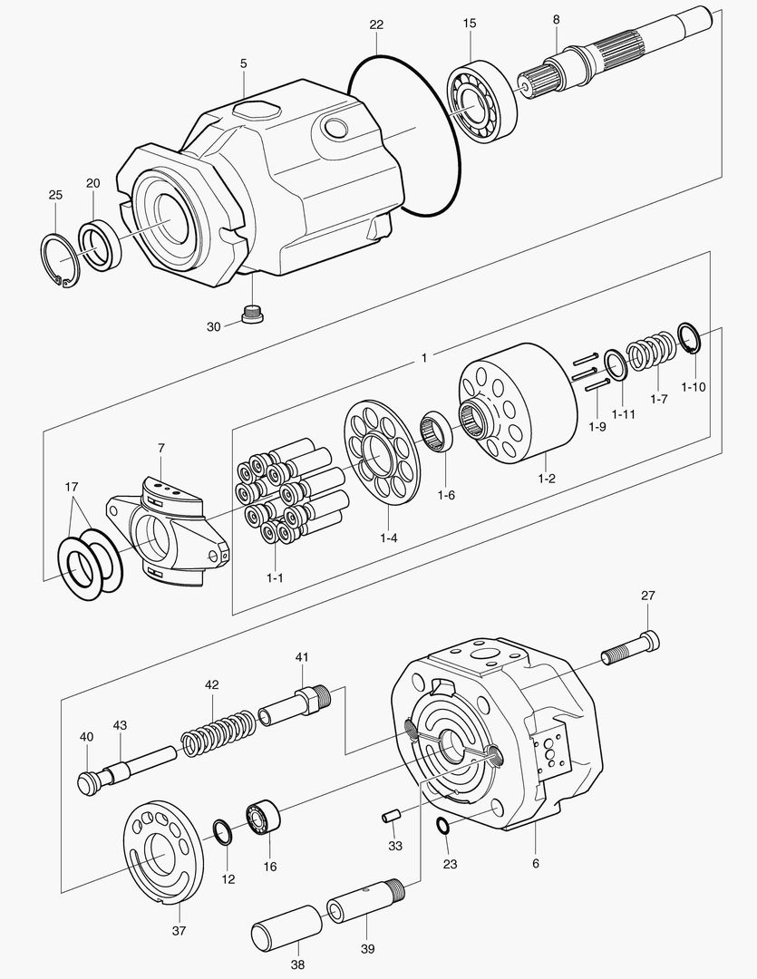 ОСНОВНОЙ НАСОС - РОТОР В СБОРЕ