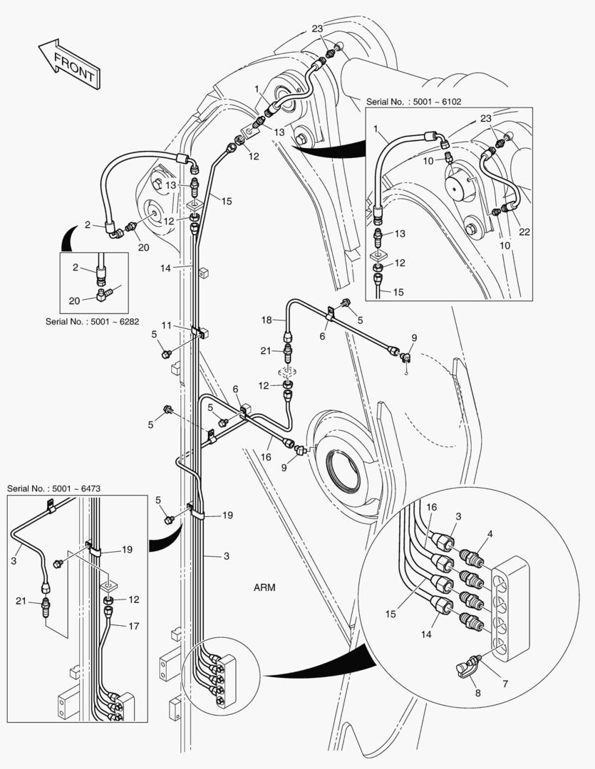 ТРУБОПРОВОД СМАЗОЧНОЙ СИСТЕМЫ - РУКОЯТЬ 2.6 м