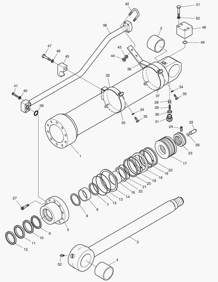 Спецтехника 4730 ARM CYLINDER - ARM 2.3m (ARTI. BOOM) [5001~5079] - главное фото