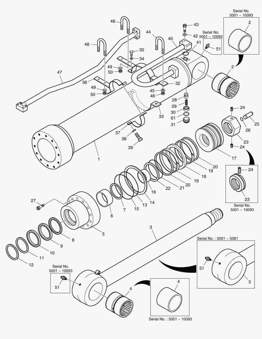 4370 ARM CYLINDER - LOCK VALVE(BOOM 6.3m) [5001~10225]